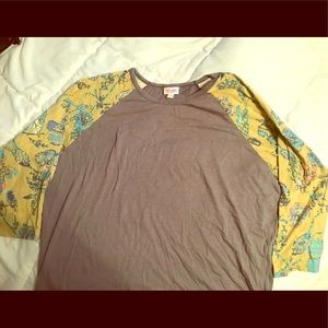 3XL LulaRoe Randy geometric floral sleeves